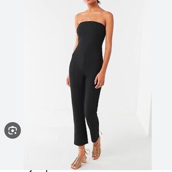 Urban Outfitters Strapless Jumpsuit, Black, EUC, S - Picture 1 of 10